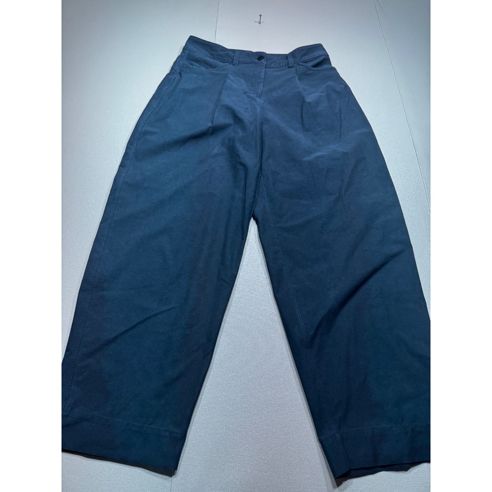 Lululemon Wide Leg High Rise Trouser Pants Black Size 29 LW5FF8S